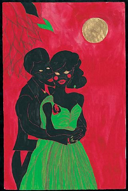 Afro Lunar Lovers by Chris Ofili, 2003